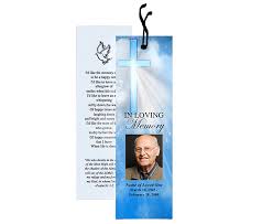 Memorial Bookmarks Heaven Bookmark Template Bookmark Template Bookmarks Printable Memories