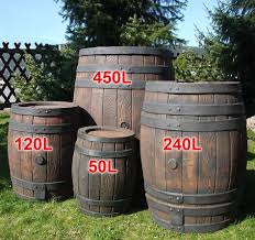 Regentonne Regen Fass Regenwasser Tank Wasser Tonne Eichenfass Weinfass Zisterne In Garten Terrasse Bewassern Wasserspeicher Regentonne Wasserfass