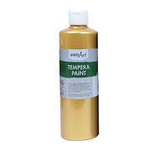 The paint has a thick and creamy consistency like butter so you could easily blend it and paint on your. Handy Art Metallic Tempera Paint 16 Oz Gold Set Of 3 Bottles Walmart Com Walmart Com
