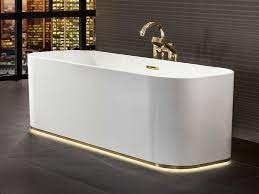 Besser für freistehende installationen geeignet sind badewannen aus sanitäracryl, einem robusten kunststoff, der ein geringeres gewicht als stahl aufweist und ähnlich widerstandsfähig ist. Villeroy Boch Finion Freistehende Duo Badewanne Baddepot De