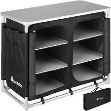 Campingkuche Alu Kuchenbox Campingschrank Faltschrank Kuche Faltbar Schwarz Ebay