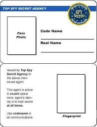 Http Www Topspysecrets Com Images Credit Pass Inside Jpg Secret Agent Party Spy Birthday Parties Spy Party
