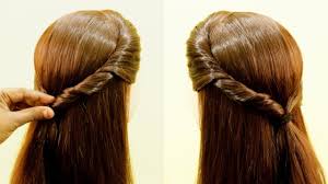 Daily long hair, ponytail and short hairstyles. Easy Daily Hairstyle For College School Girls Simple Hairstyle Quick Hairstyles Kgs Hairstyles Youtube