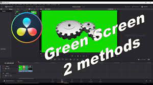 Davinci Resolve 15 Green Screen 2 Methods Greenscreen Green Screen Images Film Editing