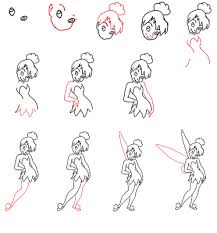Learn To Draw Tinkerbell Easy Drawings Tinkerbell Drawing Disney Drawings