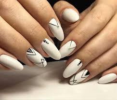 Nail arts with different geometric shapes and patterns look stunning with the color variations are picked almost all the shapes and patterns we use in nail designs are somehow related to geometry. 16 Geometric Nail Design Nail Art Designs 2020