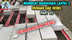 Besi siku pake ukuran 5 x 5 habis 36 batang untuk hollo ukuran 4 x 6 habis 8 batang, bata ringan ukuran 10 cm habis 3 kubik Membuat Bangunan Lantai 2 Menggunakan Dak Hebel Part Iii Pemasangan Hebel Youtube