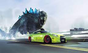Check Out These Beautiful Renderings Of A Humongous Godzilla And Its Protege The Nissan Gt R Nissan Gt Gtr Nissan Gtr