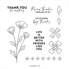 Check spelling or type a new query. Stampin Up Flowers Of Friendship Cling Stamp Set