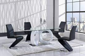 Browse large selection of european, italian and spanish unique and exclusive living room furniture at discount prices. Global Furniture D9002 7 Piece Dining Room Set In White Black By Dining Rooms Outlet