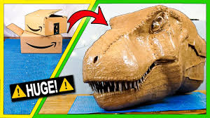 We individually hand paint our dinosaur trophy wall mounts in a variety of unique hues to be sure you can match your artistic style and space. How To Make A T Rex Out Of Cardboard Youtube
