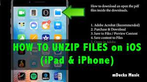 How to open zip file on iphone. How To Unzip Files On Ios Iphone Ipad Youtube