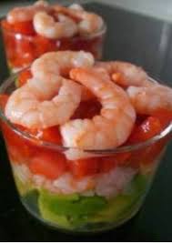Verrines D Avocat Crevettes Et Tomate Recette Verrine Avocat Verrine Avocat Tomate Verrine Avocat Crevette