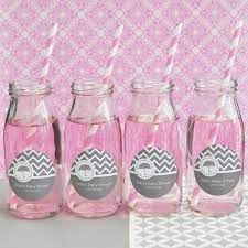 Personalized Baby Shower Milk Jars With Straws Baby Shower Punch Popular Baby Shower Favors Baby Shower