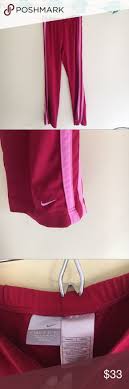 Nike Red Pink Stripe Track Pants Pink Stripes Red And Pink Track Pants