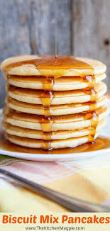Original Pancake Bisquick Pancake Recipe On Box How To Make Bisquick Pancakes Biscuit Mix Pancakes With The Proper Ratios And Also A New Version That Is Jazz Biscuit Mix Bisquick Pancakes Bisquick Recipes