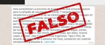 Comenzó la inscripción para los mayores de 60 años ya está disponible en la web del gobierno porteño y en los próximos días comenzarán a asignarse los turnos. Es Falsa La Cadena Que Circula Por Whatsapp Que Senala Que La Provincia Busca Voluntarios Para La Campana De Vacunacion Chequeado