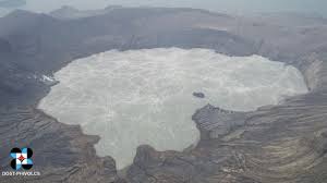 The taal caldera is largely filled by lake taal, whose 267 sq km surface lies only 3 m above sea level. Photos More Than 2 000 Flee As Philippine Volcano Taal Spews Toxic Gas News Photos Gulf News