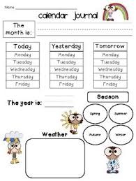 Kindergarten Calendar Journal For All Seasons Updated Kindergarten Calendar Calendar Activities Kindergarten Lesson Plans
