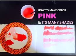 A little black paint will darken up the other paint fast, so less is more until achieve your desired color! Color Mixing How To Make Pink Its Many Shades Painting Basics Youtube