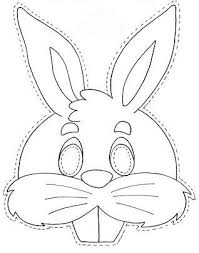 Bunny Head Outline Printable Kartondan Maske Yapimi Ve Ornekleri Boyama Sayfalari Maskeler Desenler