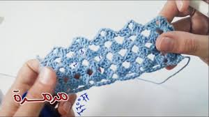 كروشيه غرزة الصدفة shell stitch crochet بأشكالها ورمزها في الباترون مع crochet stitches fingerless arm warmers