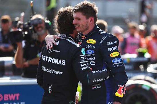 Kimi Antonelli has opened up on his relationships with Max Verstappen and Lewis  Hamilton, who gave him plenty of advice last year: "Last year, Hamilton and  Verstappen were very open with me
