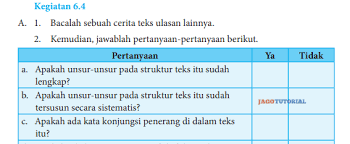 Check spelling or type a new query. Jawaban Bahasa Indonesia Kelas 8 Kegiatan 6 4 Hal 164 165 Kata Apa Yang Tepat Untuk Menggantikan Jagotutorial