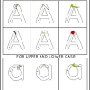 Set of 26 words and pictures that can be enlarged to make flashcards. 1