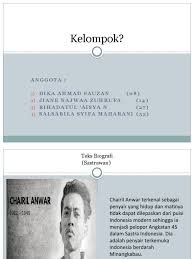 Kumpulan puisi terbaik bahasa indonesia Puisi Chairil Anwar Yang Terkenal