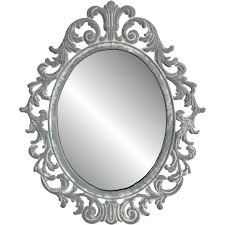 Economisez avec notre option de livraison gratuite. Miroir Ancien Mural Charme Gris Antique Fer Provins Campagne