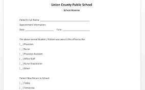 free doctor note template for word