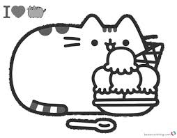 Printable kawaii pusheen coloring page. Pusheen Cat Coloring Pages Collection Whitesbelfast Com