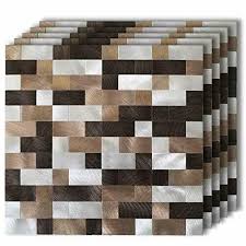 Ft./case) install the msi greecian white 6 in. Home Garden Flooring Tiles Marble 6 Pack 12x12 Self Adhesive Wall Tile Peel Stick Backsplash For Kitchen