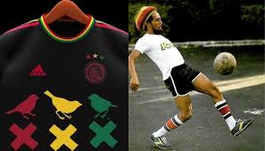 The black strip, which features red, yellow and green details and has three little birds just below the collar on the back of the shirt, is a tribute to the dutch club's fans' love for the reggae tune. How To Buy Ajax Bob Marley Inspired Kit Ajax New Kit Grabs Attention From Fans All Over