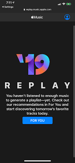 Apple Music Replay Is Not Working For Me Apple Community