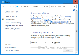 In almost every browser, 16px is the standard for proportional fonts. Change Title Bar Text Size In Windows 10 Tutorials