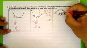 Nama poligon segitiga kuadrilateral pentagon heksagon heptagon octagon nonagon decagon dodecagon. F3 Bab 2 Bah D Bilangan Sisi No 2 Youtube
