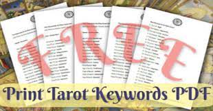 A simple process, but rarely presented in a simple way. All The Tarot Card Meanings As Easy Keywords In A Free Pdf Cheat Sheet