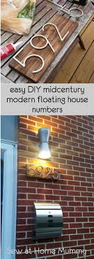 Diy Midcentury Modern Floating House Numbers Creative Diys Modern House Number Home Depot Paint Mid Century Modern House