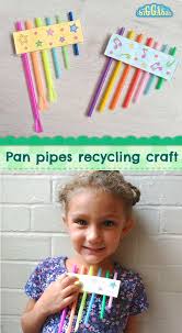 Don T Throw Away Those Old Drinking Straws Re Use Them To Make Some Fun Pan Pipes It S Also Great Si Recycled Crafts Recycled Crafts Kids Diy Crafts For Kids