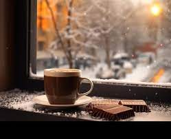 Café Chaud, Gros Plan, Temps Neige, Et, Pins, Noël, Résumé, Bannière |  Photo Premium