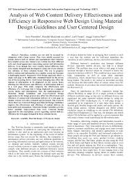 Sejujurnya, saya juga mengalami proses pencarian yang panjang terhadap sebuah hijab yang nyaman untuk dipakai traveling. Pdf Analysis Of Web Content Delivery Effectiveness And Efficiency In Responsive Web Design Using Material Design Guidelines And User Centered Design