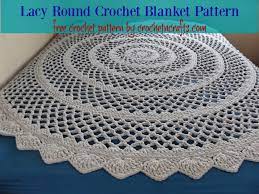 Get angel wings free pattern here; Lacy Round Crochet Blanket Pattern Crochetncrafts