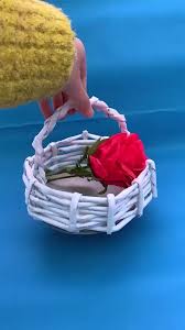 Beautiful Paper Basket Video In 2020 Recycled Paper Crafts Easy Paper Crafts Craft From Waste Material