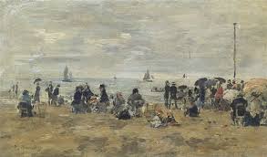 View Trouville Scene De Plage By 6 5 8 X 11 In 17 X 28 Cm Access More Artwork Lots And Estimated Realized A Trouville Deauville Trouville Deauville