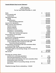 Multi Step Income Statement Template Elegant 10 Multi Step In E Statement Excel Template Income Statement Statement Template Resume Template Word