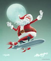 25 Funny Santa Claus Pictures And Digital Artworks For You Santa Claus Pictures Christmas Art Christmas Illustration