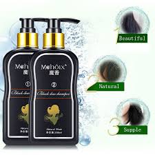 Keep aside and let the mixture cool down for a few minutes, then apply the mixture on your hairs gently with the help of your hands or a brush. 2 200ml Hair Dye White To Black Shampoo Clear Water Black Hair Products White Hair Change Black Hair Dyeing Cream Hair Color Aliexpress