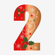 كعك الزنجبيل رقم 2 مع الزهور ويترك عيد الميلاد Christmas Alphabet Christmas Labels Christmas Fonts